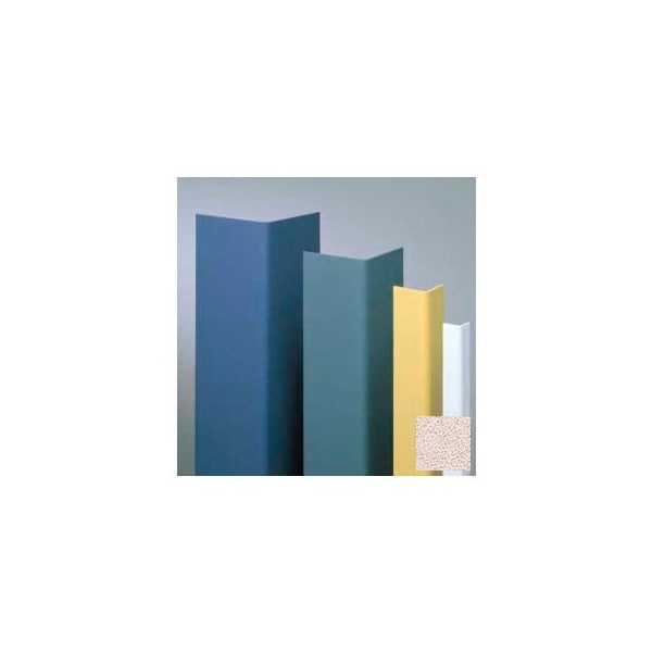 Pawling Vinyl Surface Mounted Corner Guard, 90Deg Corner, 3/4" Wings, 8'H, Beige Desert, Vinyl W/Tape CGT-34-8-385 - main